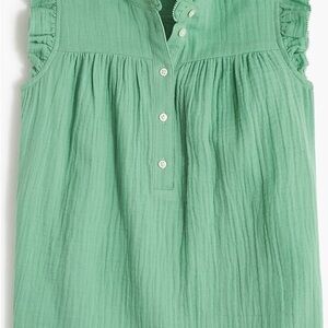 J. Crew Green Sleeveless Top